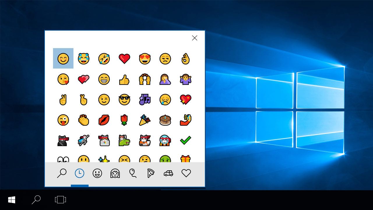 Как включить панель emoji в Windows 10 (польская версия)