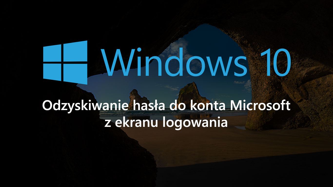 Восстановление пароля с экрана входа в Windows 10
