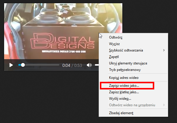 Сохранить видео в Facebook в Firefox
