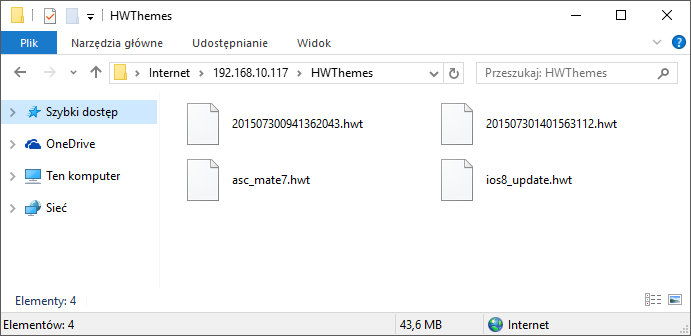 Скопируйте файлы в папку HWThemes