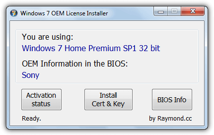 Установщик Windows OEM OEM - программный интерфейс