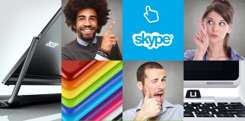 Продвижение Acer для международных звонков в Skype