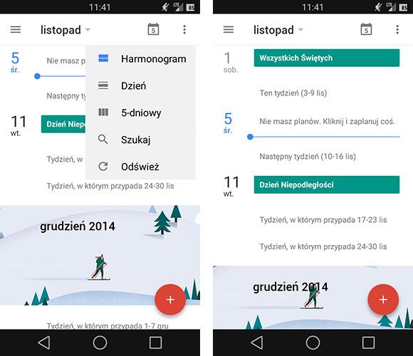 Календарь Google - расписание