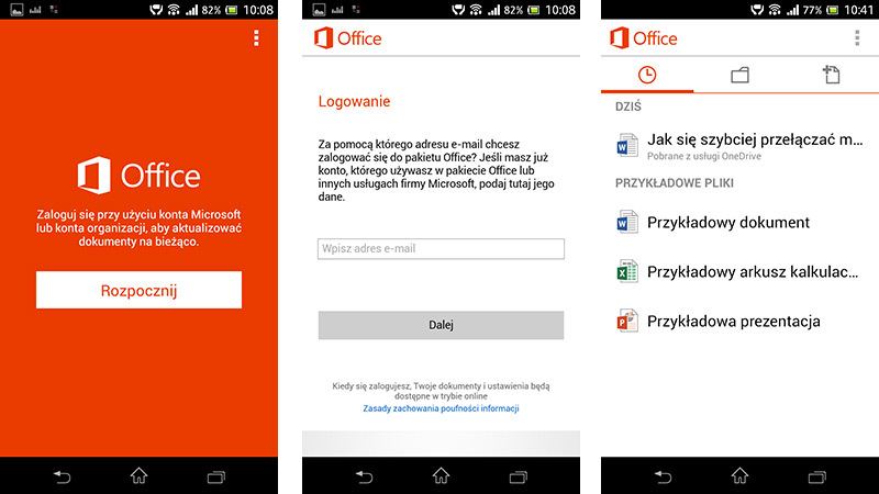 Office Mobile на Android