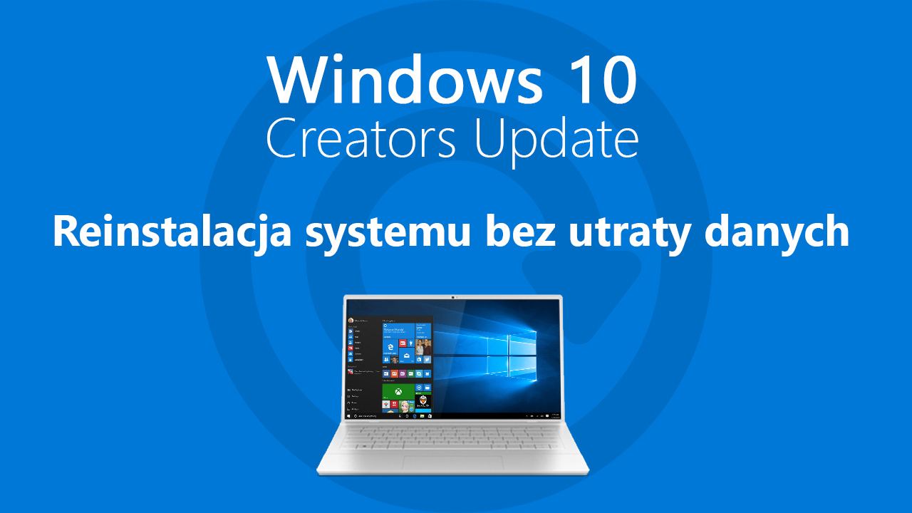 Переустановка Windows 10 без потери данных с помощью функции