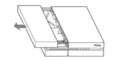 Открытие корпуса PS4 с жестким диском