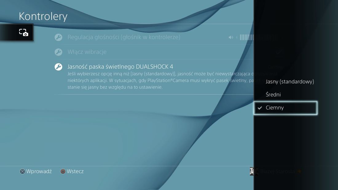 DualShock 4 - затемнение световой полосы