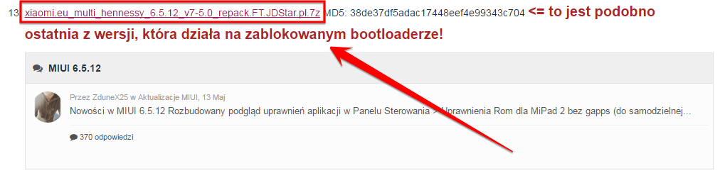 MIUI Polska на заблокированном бутлаодер в Redmi Note 3