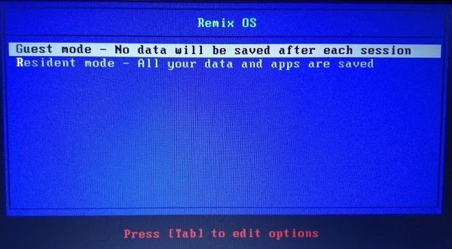 Remix OS - работает от USB