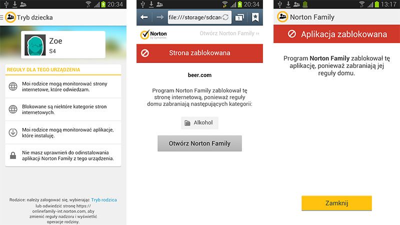 Norton Family - защита для родителей на Android
