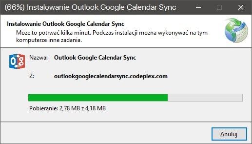 Установка Outlook Google Calendar Sync