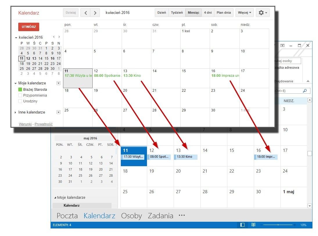 Синхронизация событий между Календарем Google и Outlook