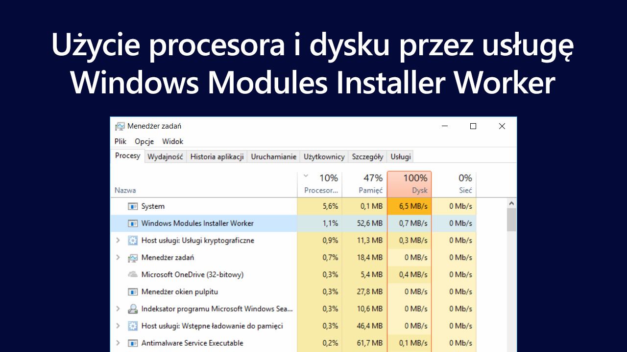 Windows Installers Worker - что это такое и как уменьшить использование дисков и процессоров
