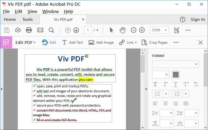 Adobe PDF Edit