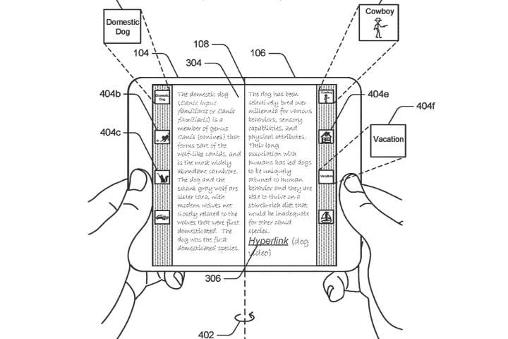 заявка на патент Microsoft показывает переворачивание страницы Андромеды