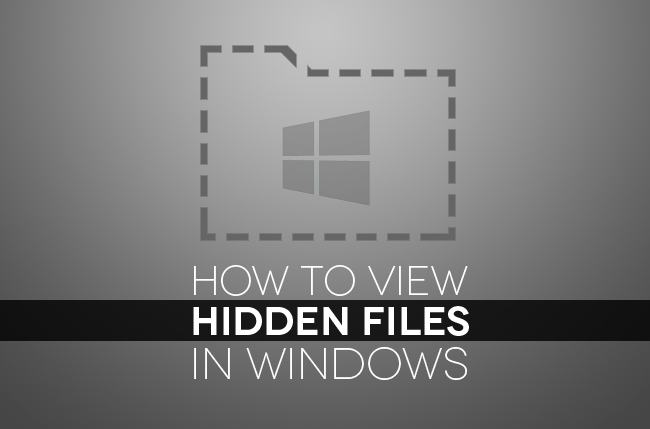 показать скрытые файлы в Windows