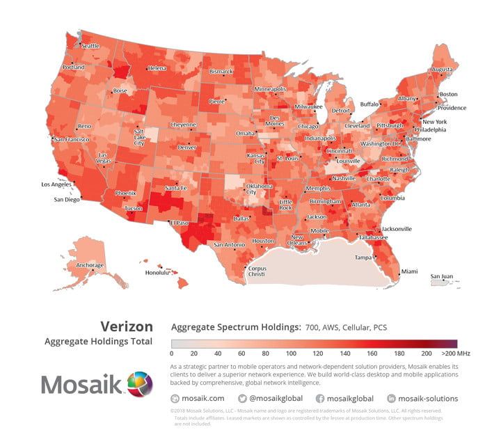 как т мобильные и спринт слияния могут повлиять на клиентов Verizon спектральная карта 1