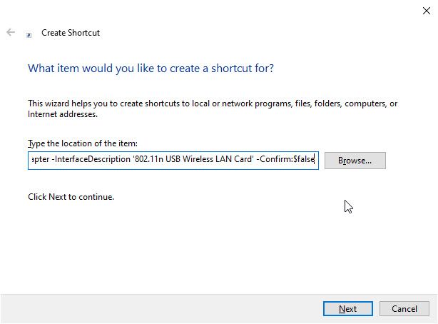 create_shortcut_location_internet_disconnects