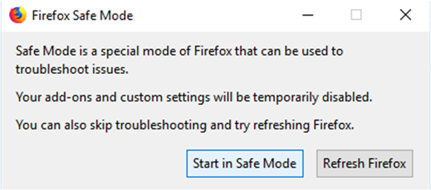 Безопасный режим Firefox