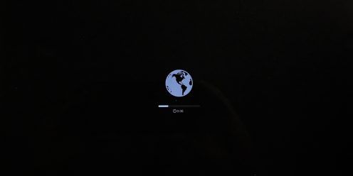 Image showing loading screen for macOS Recovery