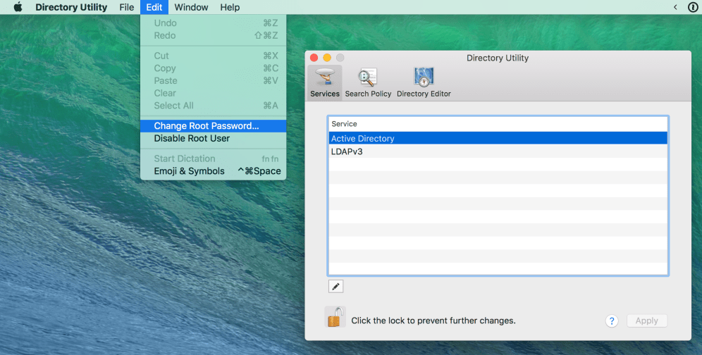 Changing root password on macOS High Sierra